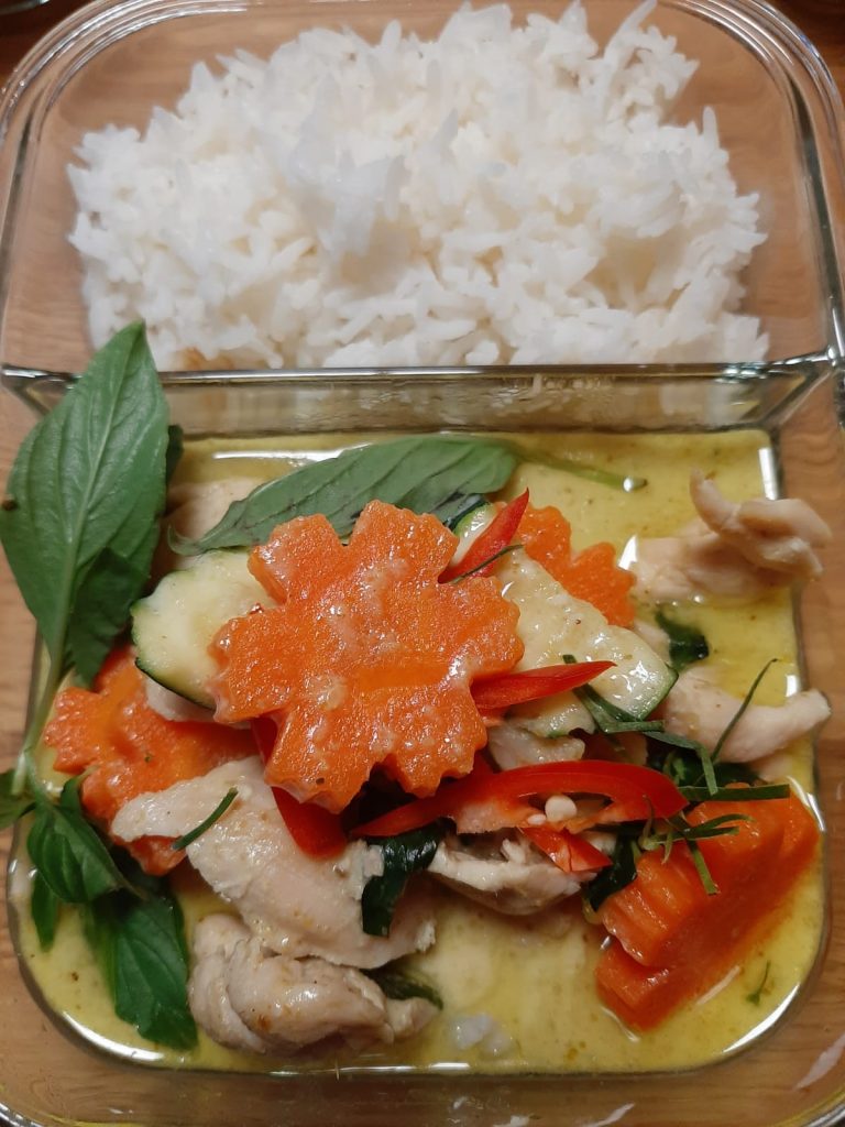 Poulet Curry Vert